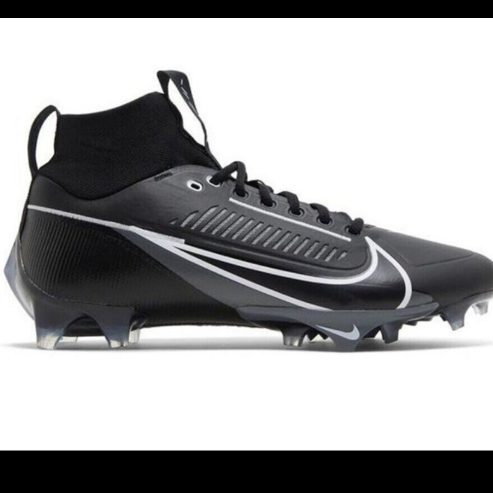 NEW W/ Outtag Nike Men's Football Cleats Sz 13 Black & White. With STRETCH ANKLE - Picture 7 of 7